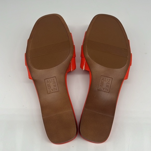 Naturalizer Orange Santiago Slide Sandals Sparkle Rhinestone Buckle Open Toe 6.5 - Picture 10 of 13